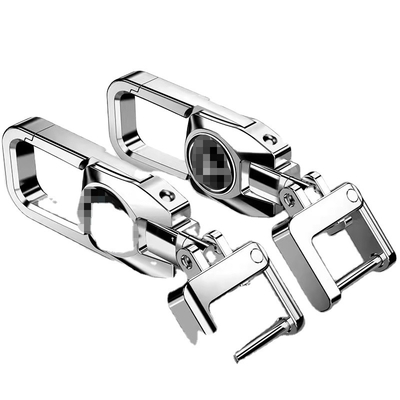 SUS304 Stainless Steel Car Keychain Holder Antirust Anti Gores Untuk Pria